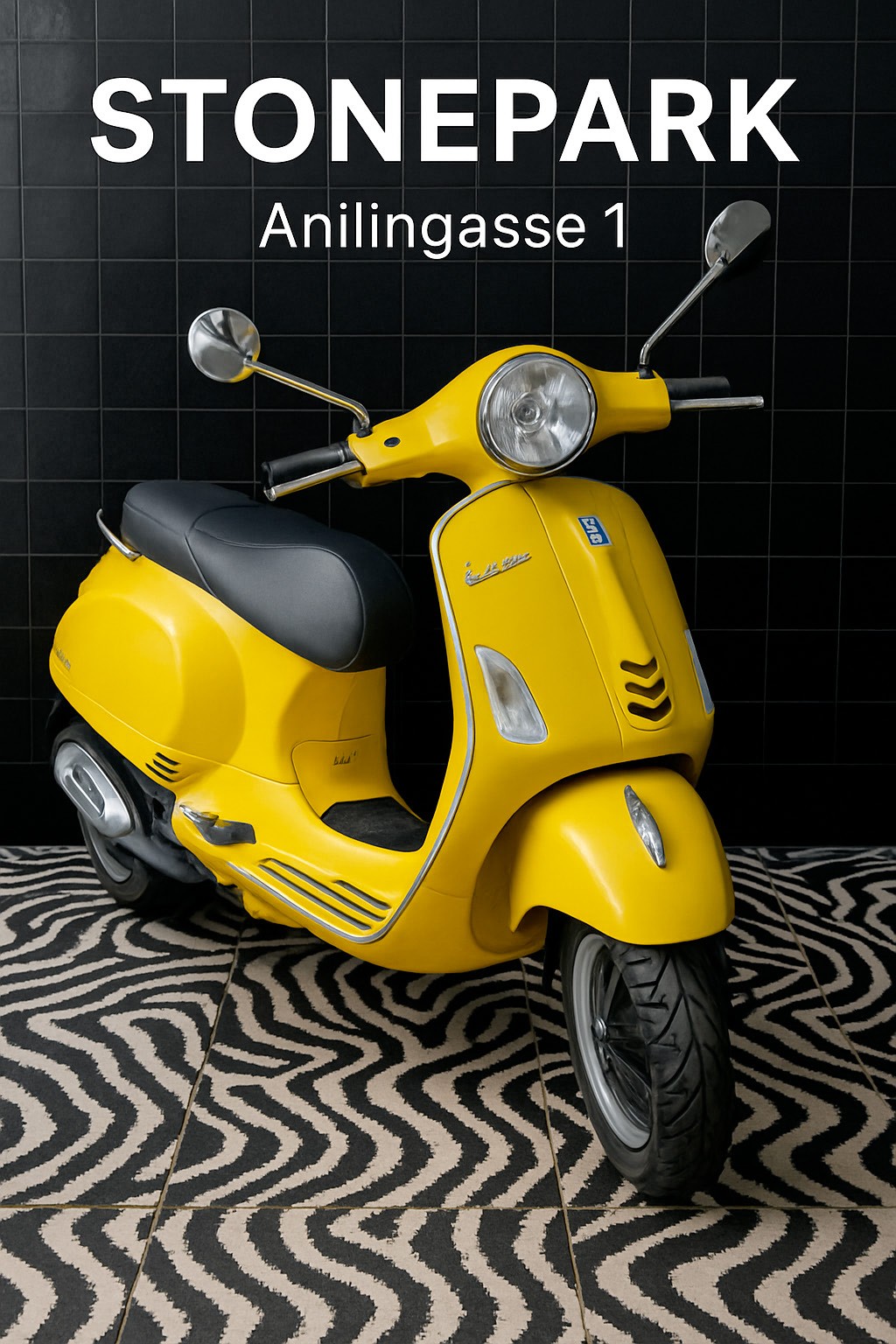 STONEPARK Anilingasse 1 — gelbe Vespa