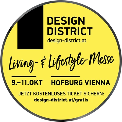 Design District, Living- & Lifestyle-Messe, 9.–11. Okt., Hofburg Vienna – kostenloses Ticket sichern